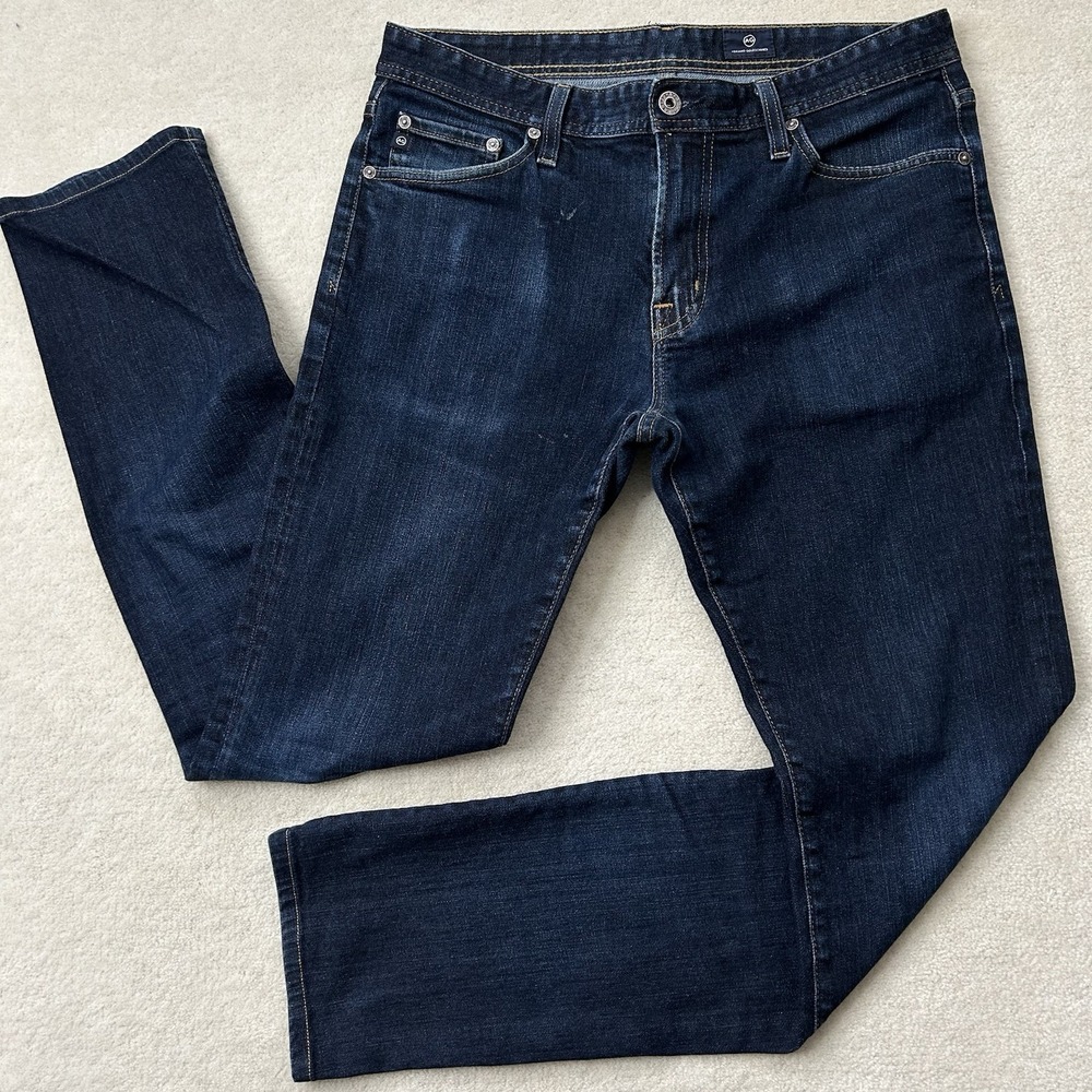Adriano Goldschmied Everett Jeans Men's 32x34 Slim Straight Dark Wash Stretch